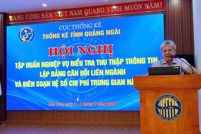 Triển khai Điều tra IO năm 2026 trên địa bàn tỉnh Quảng Ngãi phục vụ công tác phân tích và dự báo kinh tế vĩ mô