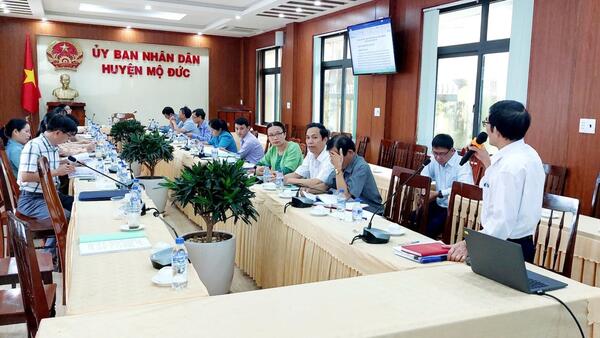 Hội nghị tập huấn Hệ thống chỉ tiêu thống kê cấp huyện, cấp xã và hướng dẫn phương pháp tính chỉ tiêu tổng giá trị sản phẩm trên địa bàn huyện