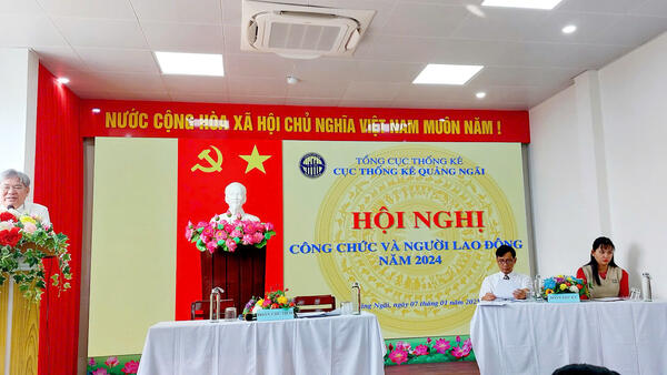 Hội nghị công chức và người lao động Cục Thống kê tỉnh Quảng Ngãi năm 2024