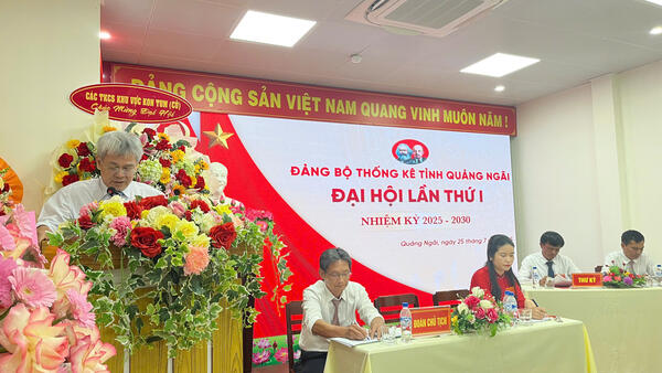 Đại hội Đảng bộ Thống kê tỉnh Quảng Ngãi lần thứ I, nhiệm kỳ 2025-2030